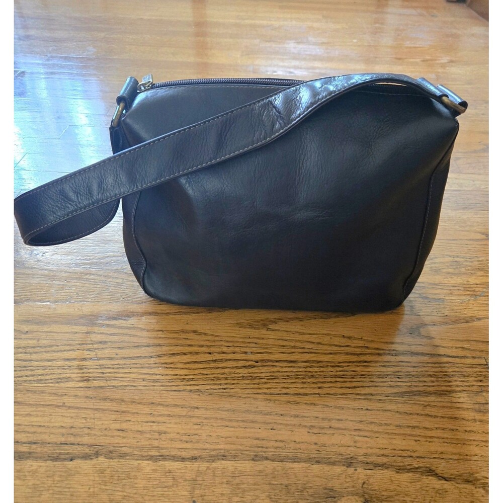 Vintage Le Donne Genuine Leather Chocolate Brown Shoulder Bag Purse
